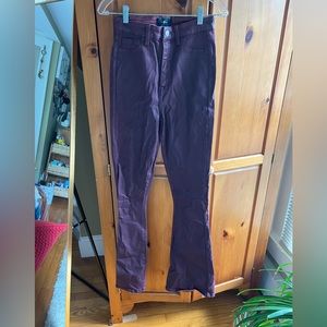 7 FOR ALL MANKIND FAUX LEATHER ULTRA HIGH RISE SKINNY BOOT